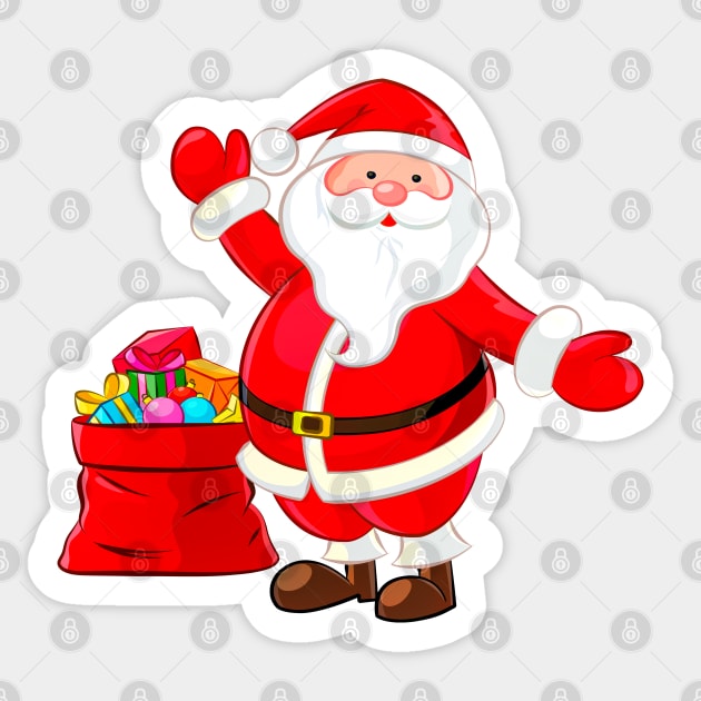 Santa with Gifts Sticker by koolteas